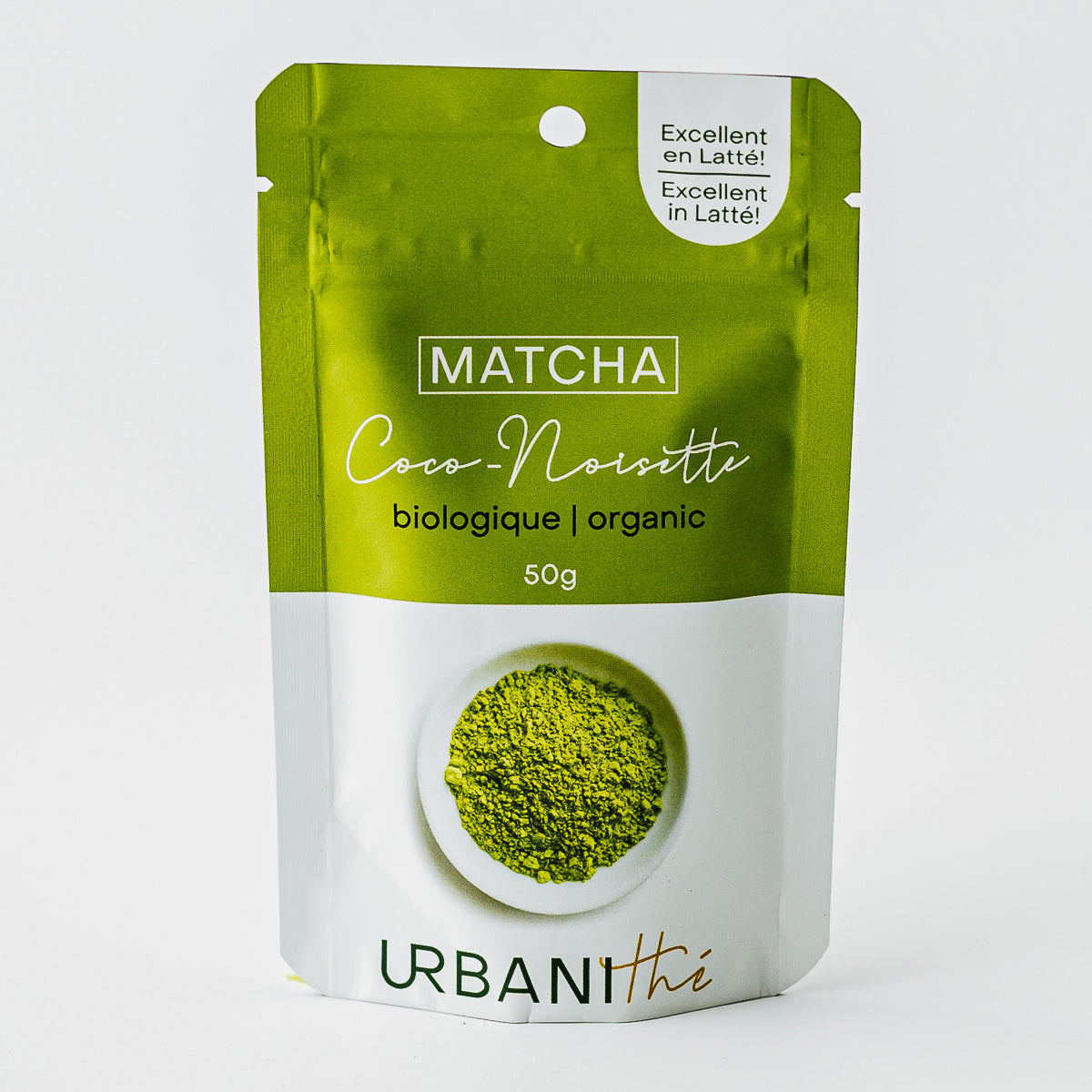 Matcha aromatisé noix de coco et noisette | Biologique