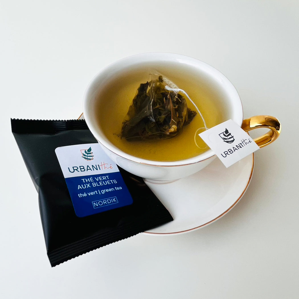 THÉ VERT AUX BLEUETS (sachet individuel)